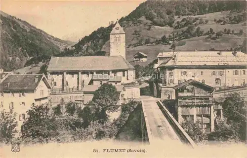 AK / Ansichtskarte Flumet Albertville 73 Savoie Vue d'ensemble et l'église