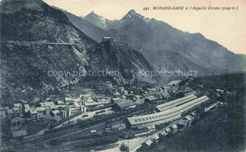AK / Ansichtskarte Modane Saint-Jean-de-Maurienne 73 Savoie Vue générale la gare et l'Aiguille Doran