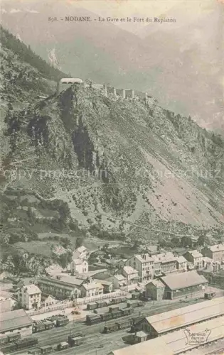 AK / Ansichtskarte Modane Saint-Jean-de-Maurienne 73 Savoie La gare et Fort du Replaton