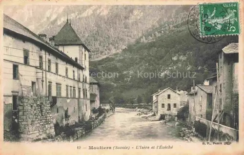 AK / Ansichtskarte Moutiers 73 d Albertville L'Isère et l'Evêché