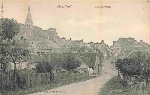 AK / Ansichtskarte Montfort-le-Gesnois MAMERS 72 Sarthe Vue partielle Eglise