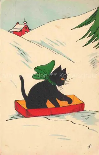 AK / Ansichtskarte KATZEN Cats Chats Gatos Gatti-- Vendu profit des Missions 