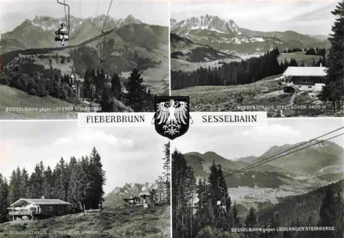 AK / Ansichtskarte Sessellift Chairlift Telesiege Frieberbrunn Berghaus 