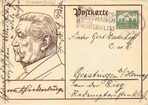 AK / Ansichtskarte HINDENBURG  Paul von Politik 