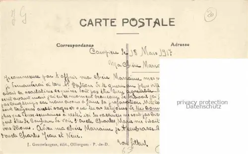 AK / Ansichtskarte Courpiere Thiers 63 Puy-de-Dome Le Collège Saint Pierre Cour intérieure