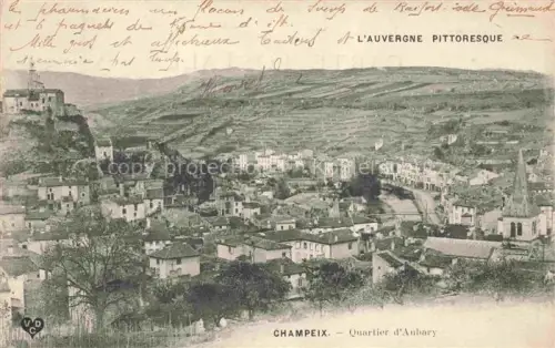 AK / Ansichtskarte Champeix IssOIRE 63 Puy-de-Dome Vue générale Quartier d'Aubary