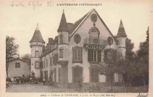 AK / Ansichtskarte Charade Royat-les-Bains Clermont-Ferrand 63 Puy-de-Dome Château Schloss