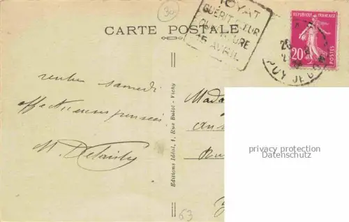 AK / Ansichtskarte Charade Royat-les-Bains Clermont-Ferrand 63 Puy-de-Dome Château Schloss