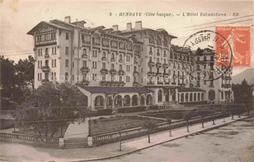 AK / Ansichtskarte HENDAYE 64 Pyrenees-Atlantiques Hôtel Eskualduna