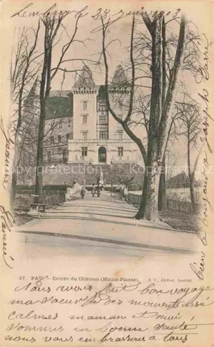 AK / Ansichtskarte PAU 64 Pyrenees-Atlantiques Entrée du château