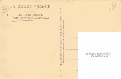 AK / Ansichtskarte Espelettes Souraide BAYONNE 64 Pyrenees-Atlantiques Vue d'ensemble