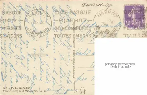 AK / Ansichtskarte Ibarron-Lizardia St-Pee-sur-Nivelle BAYONNE 64 Pyrenees-Atlantiques Maison Basque