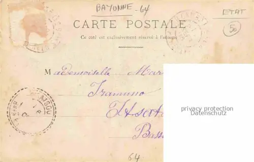 AK / Ansichtskarte BAYONNE 64 Pyrenees-Atlantiques Types Basques Danseurs