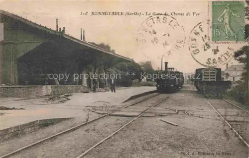 AK / Ansichtskarte Bonnetable MAMERS 72 Sarthe La Gare du Chemin de Fer
