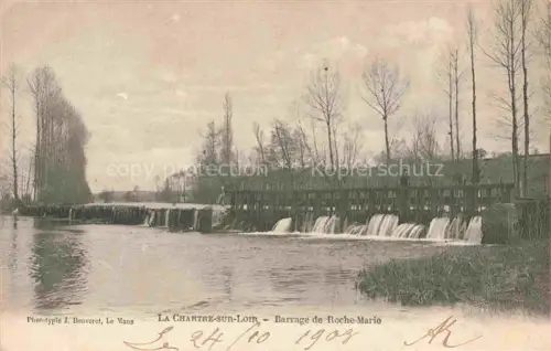 AK / Ansichtskarte La Chartre-sur-Loir LA FLECHE 72 Sarthe Barrage de Roche-Marie