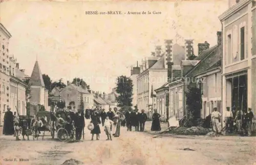 AK / Ansichtskarte Besse-sur-Braye Mamers 72 Sarthe Avenue de la Gare