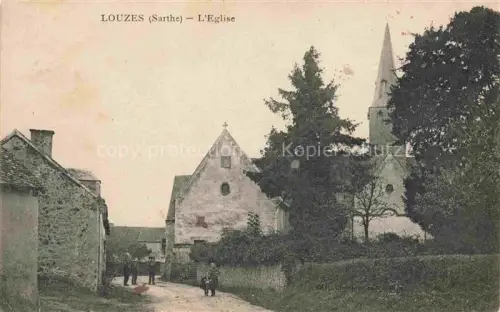 AK / Ansichtskarte Louzes MAMERS 72 Sarthe Vue d'ensemble et l'église