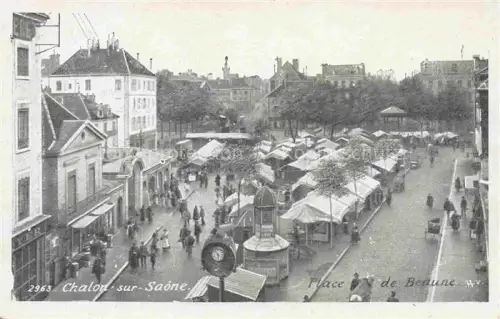 AK / Ansichtskarte CHALON-SUR-SAONE 71 Saone-et-Loire Place de Beaune