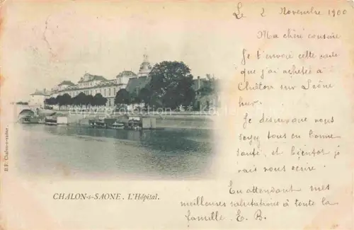 AK / Ansichtskarte CHALON-SUR-SAONE 71 Saone-et-Loire Vue d'ensemble et l'hôpital