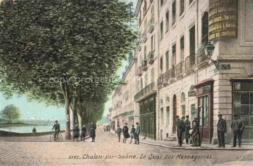 AK / Ansichtskarte CHALON-SUR-SAONE 71 Saone-et-Loire Le Quai des Messageries