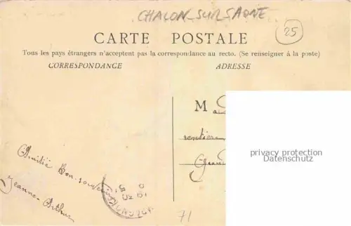 AK / Ansichtskarte CHALON-SUR-SAONE 71 Saone-et-Loire Vue prise des Granges Forestiers