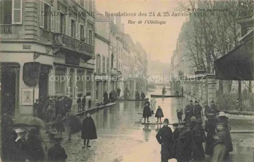 AK / Ansichtskarte CHALON-SUR-SAONE 71 Saone-et-Loire Inondations Janvier 1910 Rue de l'Obélisque