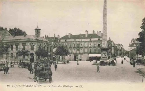 AK / Ansichtskarte CHALON-SUR-SAONE 71 Saone-et-Loire Place de l'Obélisque