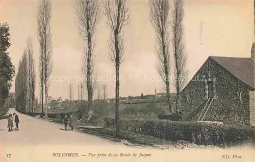 AK / Ansichtskarte Solesmes Abbaye St-Pierre-de-72 Sable-sur-Sarthe Vue prise de la Route de Juigné