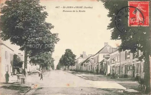 AK / Ansichtskarte St-Jean-d Asse LE MANS 72 Sarthe Hameau de la Route