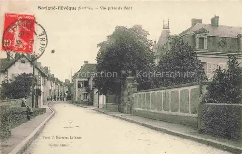 AK / Ansichtskarte Savigne-l Eveque Vue prise du pont