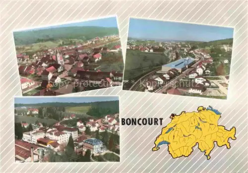 AK / Ansichtskarte Boncourt  Dellle Porrentruy JU Vues aériennes