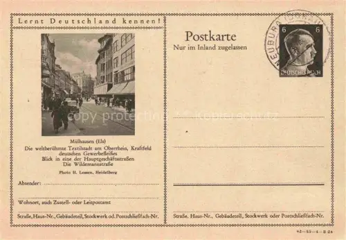 AK / Ansichtskarte Muelhausen Elsass Wildemannstrasse Serie Lernt Deutschland kennen