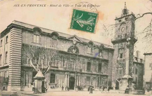 AK / Ansichtskarte AIX-EN-PROVENCE 13 Hotel de Ville et Tour de l'Horloge
