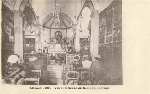 AK / Ansichtskarte Allauch Marseille 13 Bouches-du-Rhone Vue Interieure de Notre Dame du Chateau