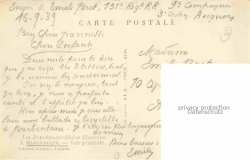 AK / Ansichtskarte Barbentane ARLES 13 Bouches-du-Rhone Vue generale