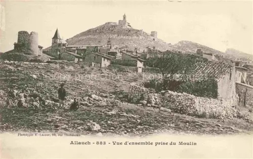 AK / Ansichtskarte Allauch Marseille 13 Bouches-du-Rhone Vue d'ensemble prise du Moulin