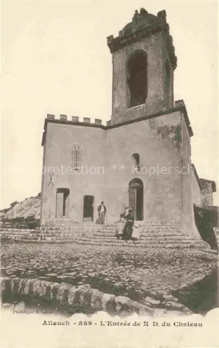 AK / Ansichtskarte Allauch Marseille 13 Bouches-du-Rhone Entree de Notre Dame du Chateau