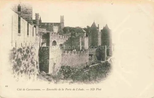 AK / Ansichtskarte CARCAssONNE 11 Aude Ensemble de la Porte de l'Aude