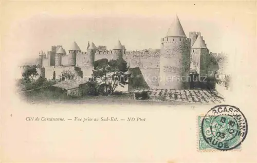AK / Ansichtskarte CARCAssONNE 11 Aude Vue prise au Sud-Est
