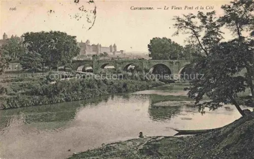 AK / Ansichtskarte CARCAssONNE 11 Aude Le Vieux Pont et la Cite