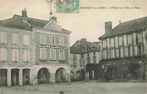 AK / Ansichtskarte Plaisance du Gers MIRANDE 32 Gers Hotel de Ville et Place