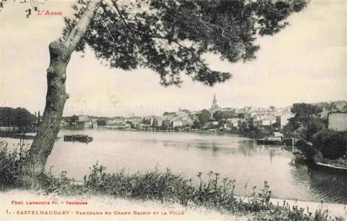 AK / Ansichtskarte Castelnaudary Carcassonne 11 Aude Panorama du Grand Bassin et la Ville