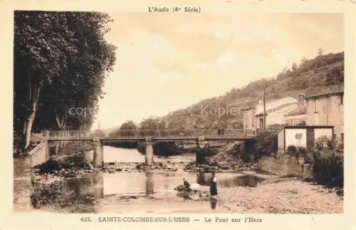 AK / Ansichtskarte Sainte-Colombe-sur-l Hers Limoux 11 Aude Le Pont sur l'Hers