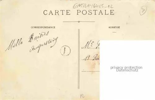 AK / Ansichtskarte Entraygues-la-Jolie Entraygues-sur-Truyere RODEZ 12 Aveyron La Chaussee et le Pont de la Truyere