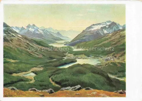 AK / Ansichtskarte BLOEM Wolf Kuenstlerkarte Engadin Haus der Deutschen Kunst Muenchen 