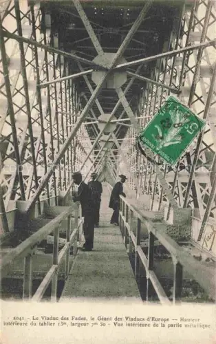 AK / Ansichtskarte Sauret-Besserve Barrage des Fades le Géant des Viaducs d'Europe vue intérieure de la partie métallique