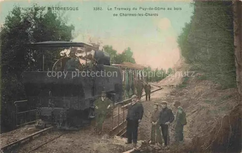 AK / Ansichtskarte Puy de Dome Le Clermont-Ferrand 63 Puy-de-Dome Le Tramway du Puy-de-Dôme au bois de Charmes-les-Chards
