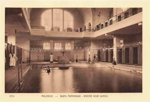 AK / Ansichtskarte MULHOUSE Muehlhausen 68 Haut-Rhin Bains Municipaux Piscine pour dames