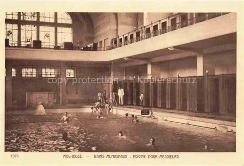 AK / Ansichtskarte MULHOUSE Muehlhausen 68 Haut-Rhin Bains Municipaux Piscine pour Messieurs