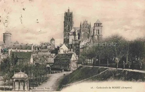 AK / Ansichtskarte RODEZ 12 Aveyron Cathedrale